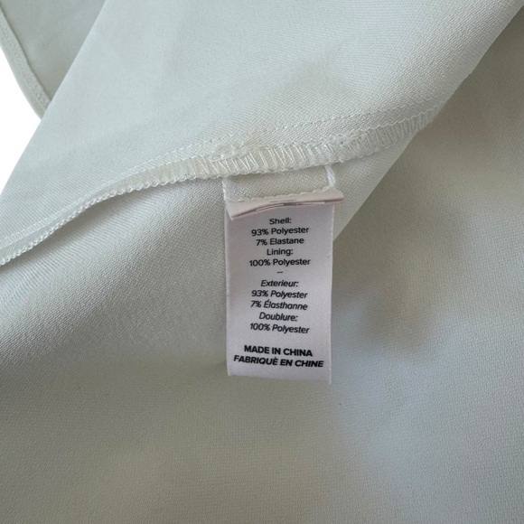 Cinq à Sept - Mini Elina Elegant White Ruched Shirt Dress Sz 14 - Picture 8 of 10